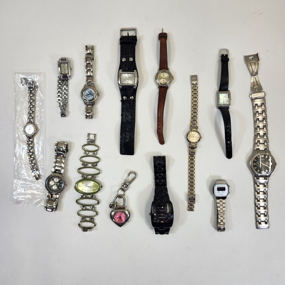 13 Ladies Watches Citizen Quemex Mudd Q&Q Polo Geneve Guess Lupai Talbots